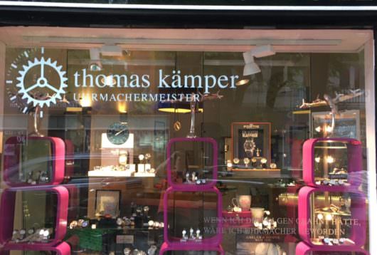 Uhrenmacherei Thomas Kämper -Thema Urlaub